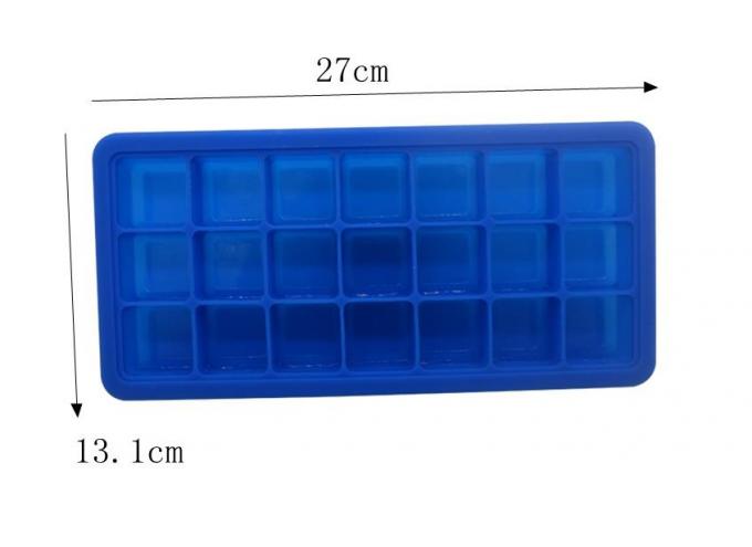 Ball Silicone Ice Cube Molds , Personalized Ice Cube Trays Large Square