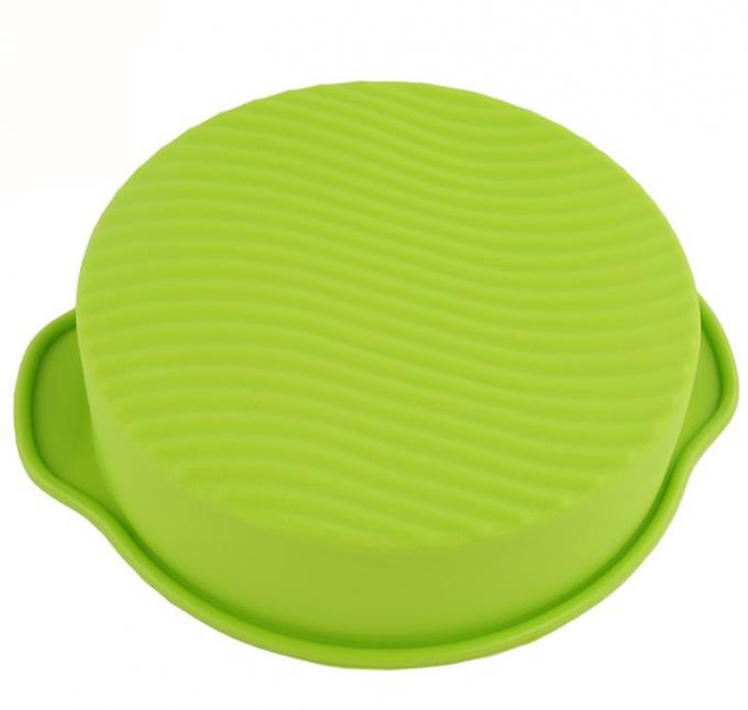 9 Inch Silicone Cake Molds Unbreakable Easile Stored Tasteless With Handle