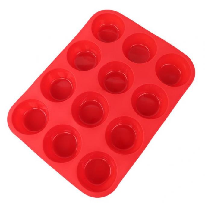 12 Cavity High Temperature Silicone Mold Quick Release 165g Net Weight Stackable