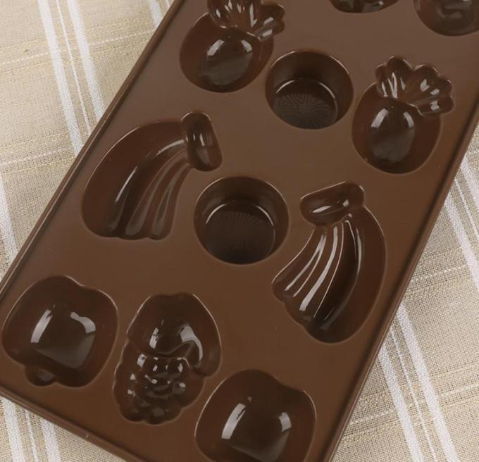 Fruit Custom Chocolate Bar Molds Tray Fancy Design Small Kirchen Accessories