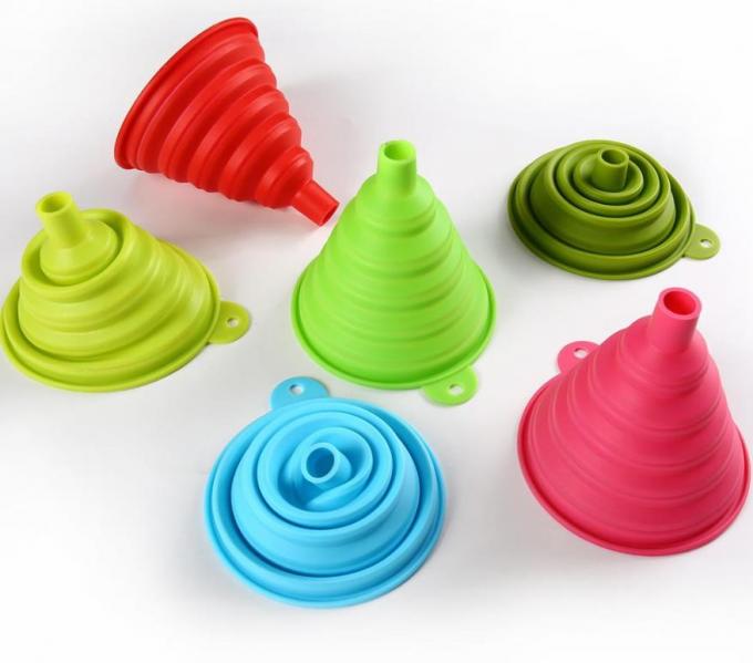 Large size Foldable styles Food Grade Silicone Funnel Kitchen tools