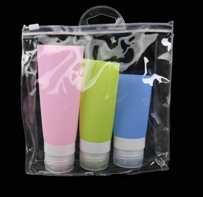 Refillable Lotion Silicone Travel Packing Bottle , Silicone Toiletry Bottles Durable