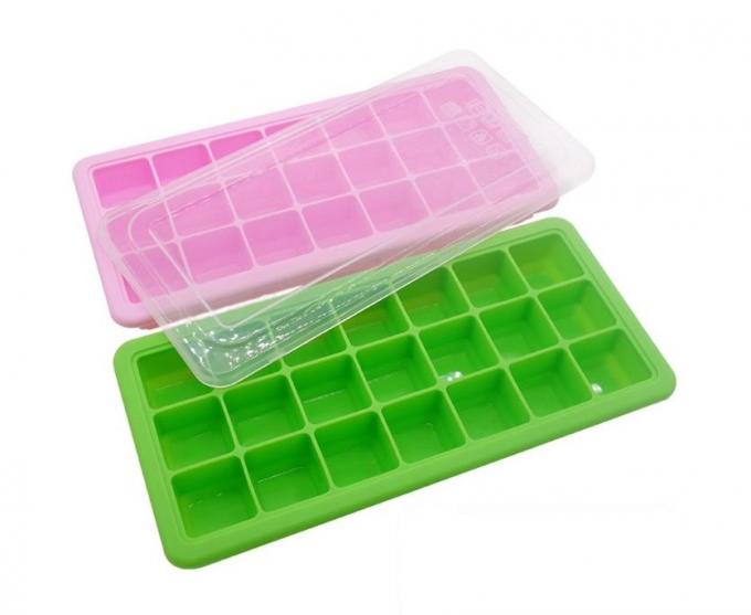 Ball Silicone Ice Cube Molds , Personalized Ice Cube Trays Large Square