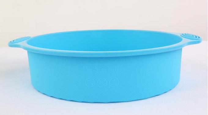 9 Inch Silicone Cake Molds Unbreakable Easile Stored Tasteless With Handle