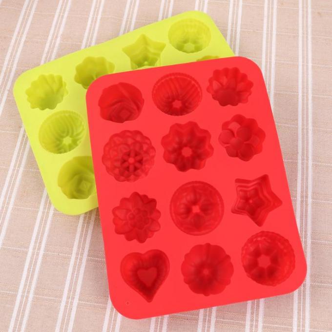 Flower Cocktail Silicone Ice Cube Molds 87g Lightweight Decorative
