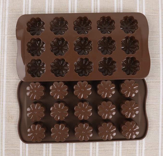 Flower Hard Plastic Christmas Chocolate Moulds Food Safe Tasteless