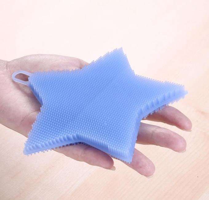 Food Grade Silicone Washing Brush Star shape  for Cleaning dishes and fruit