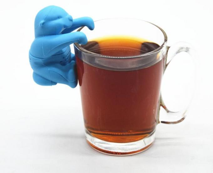 BPA Free Animal  Otter Shaped design Food Grade Silicone Tea bags
