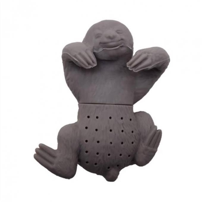 Animal sloth shaped Grey Color   Food Grade Silicone Tea infuser BPA Free