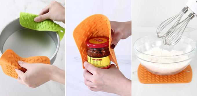 Novelty Round Dots Silicone Kitchen Tools Anti Slip BPA Free Decorative
