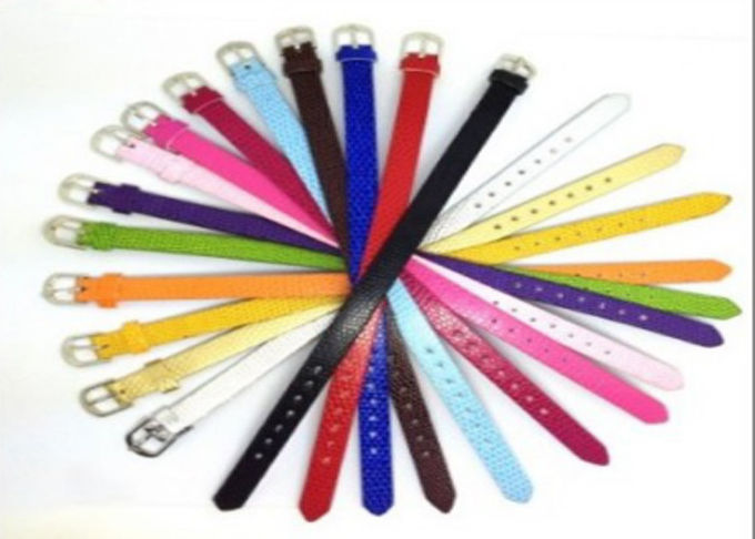 DIY Personalized Pu Leather Bracelets Wristband A - Z Slide Letters Charm