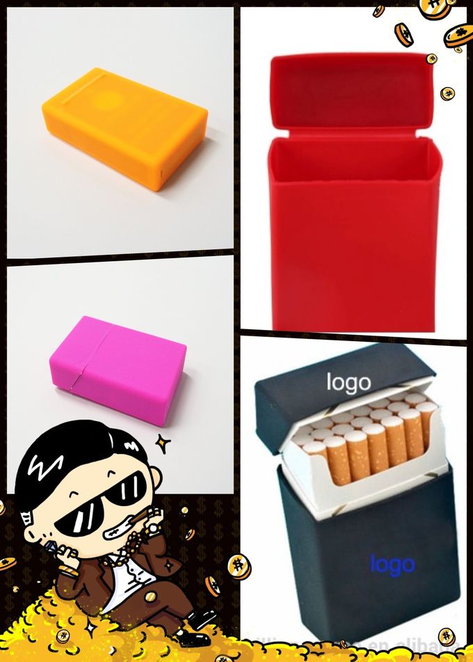 Custom Printing Cigarette Pack Cover Silicone Cigarette Box Fancy Silicone Case