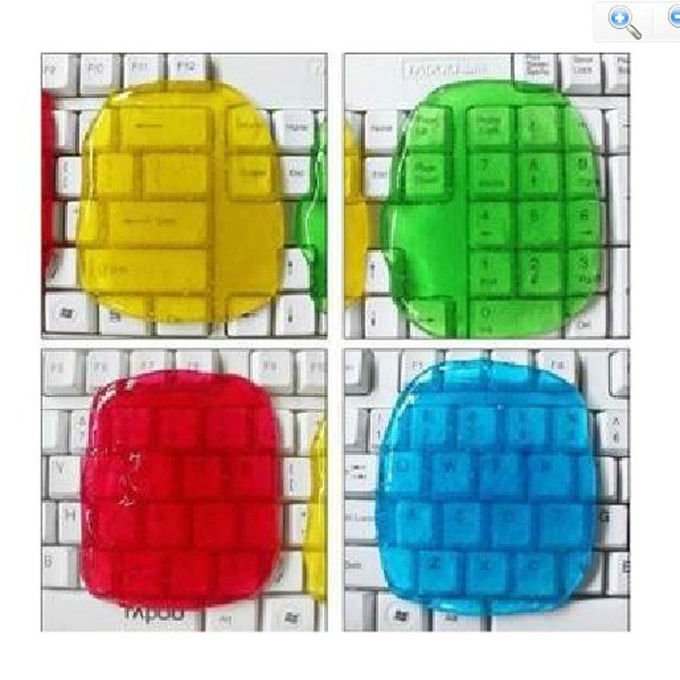 17.5*12cm Colorful Super Clean Slimy Gel Magic Keyboard Cleaning Compound